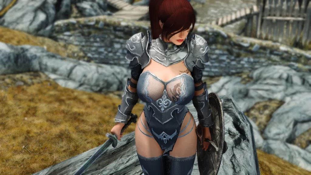 3TD-Silver Knight Armor - CBBE 3BA