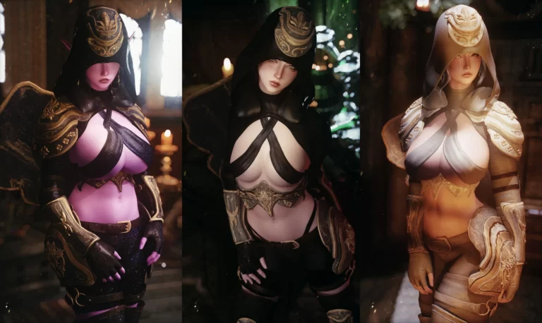 Daymarr Shadow Knight - CBBE-UUNP SE - Skyrim SE Mod おすすめ高画質画像