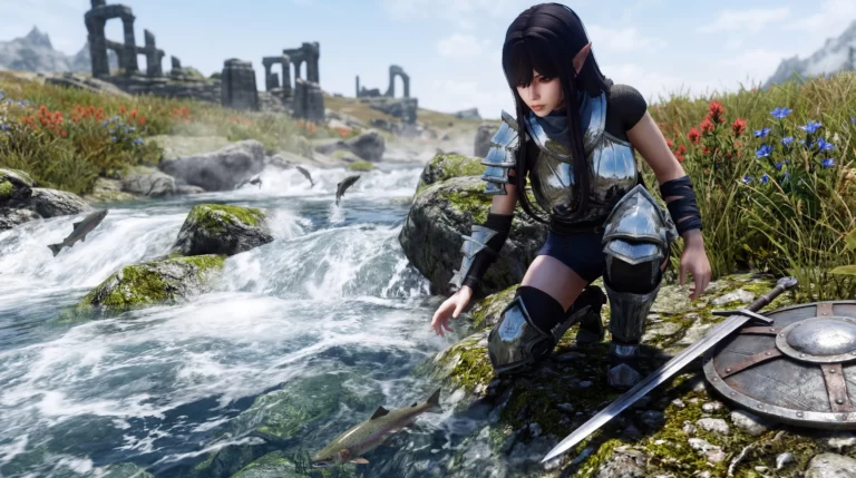 ELLE - Warrior - Skyrim SE Mod おすすめ高画質画像