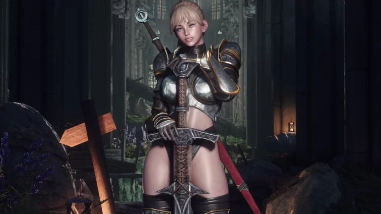 Obi Eve's Sunfire Armor 3BA BHUNP UBE - Skyrim SE Mod おすすめ高画質画像