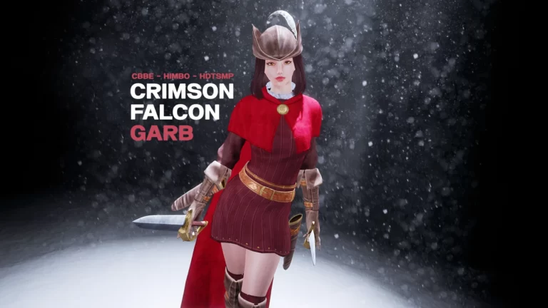 Crimson Falcon Garb (CBBE - HIMBO - hdtSMP) - Skyrim SE Mod おすすめ高画質画像