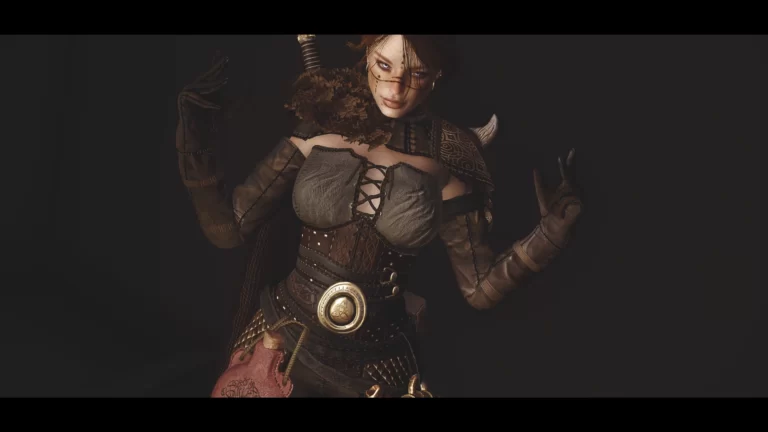 DD - Sigrin Silver Fox armor by Vergi CBBE 3BA SMP - Skyrim SE Mod おすすめ高画質画像