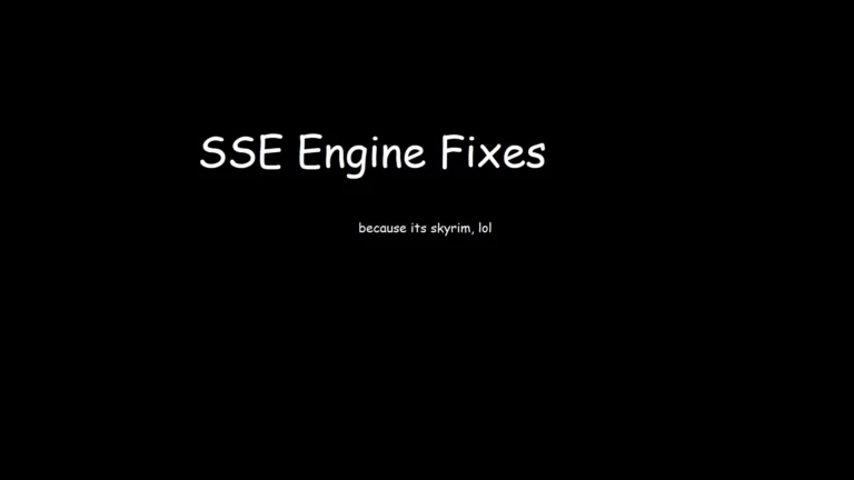SSE Engine Fixes (skse64 plugin) - Skyrim SE Mod おすすめ高画質画像