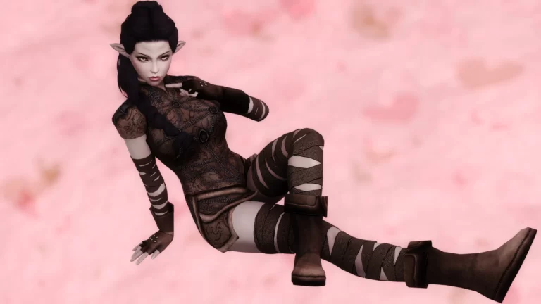 Light Elven Armor - SSE CBBE BodySlide (with Physics) - Skyrim SE Mod おすすめ高画質画像