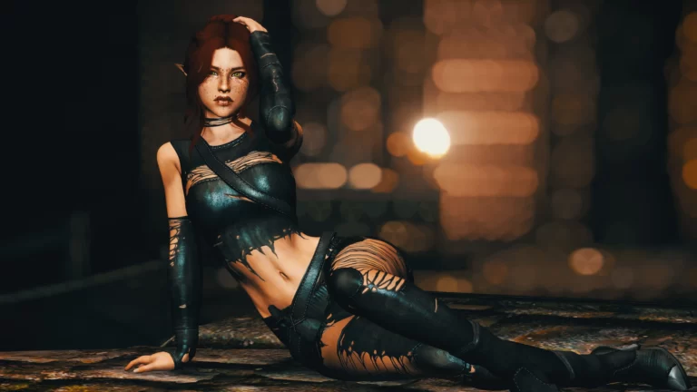 DX Celes Rogue Armor - SSE CBBE BodySlide (with Physics) - Skyrim SE Mod おすすめ高画質画像