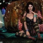 DX Gwelda Witch Outfit - SSE CBBE BodySlide (with Physics) - Skyrim SE Mod おすすめ高画質画像