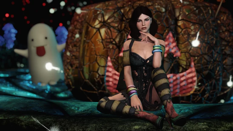 DX Gwelda Witch Outfit - SSE CBBE BodySlide (with Physics) - Skyrim SE Mod おすすめ高画質画像