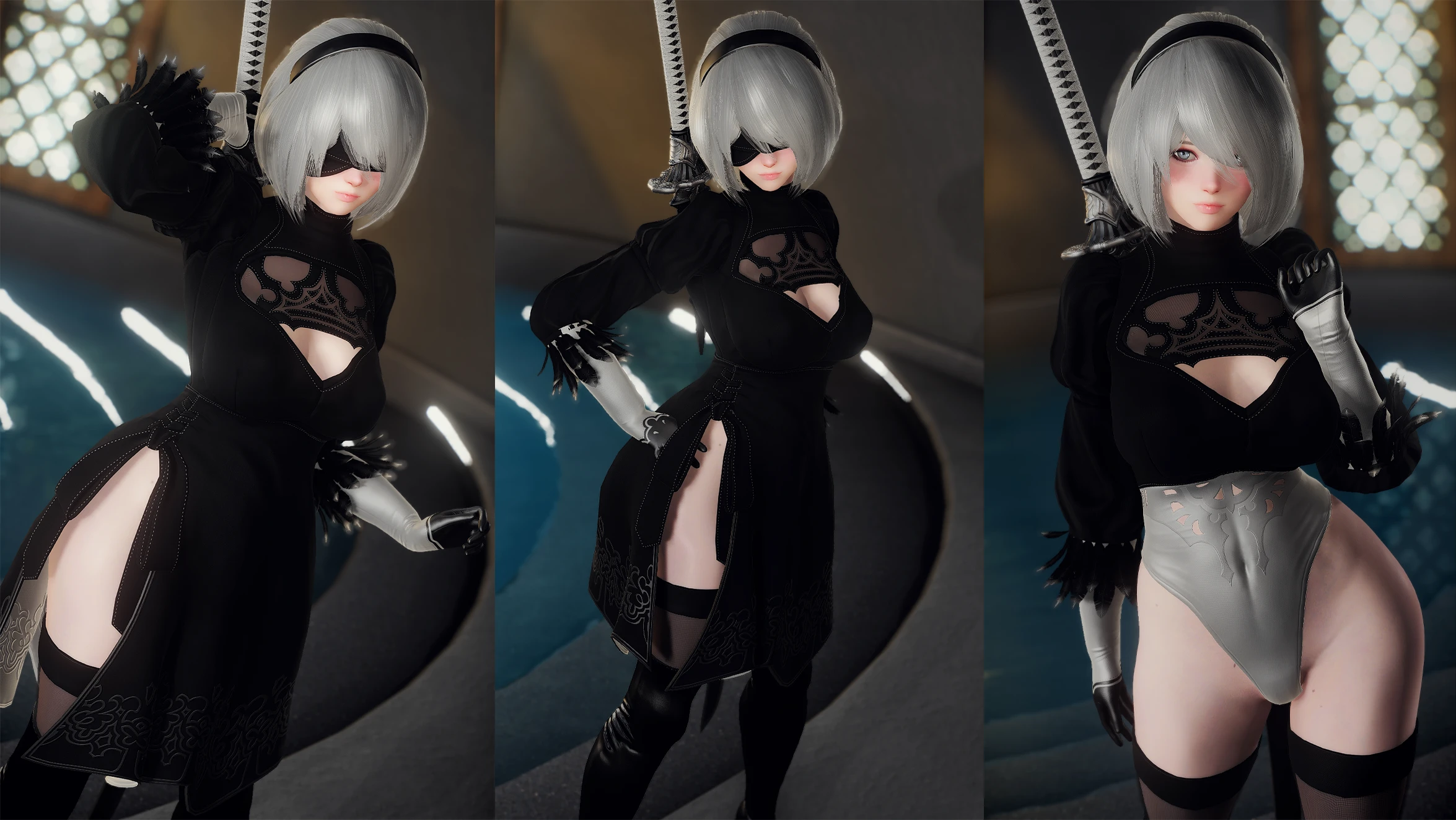 YoRHa 2B Attire – CBBE 3BA – BHUNP