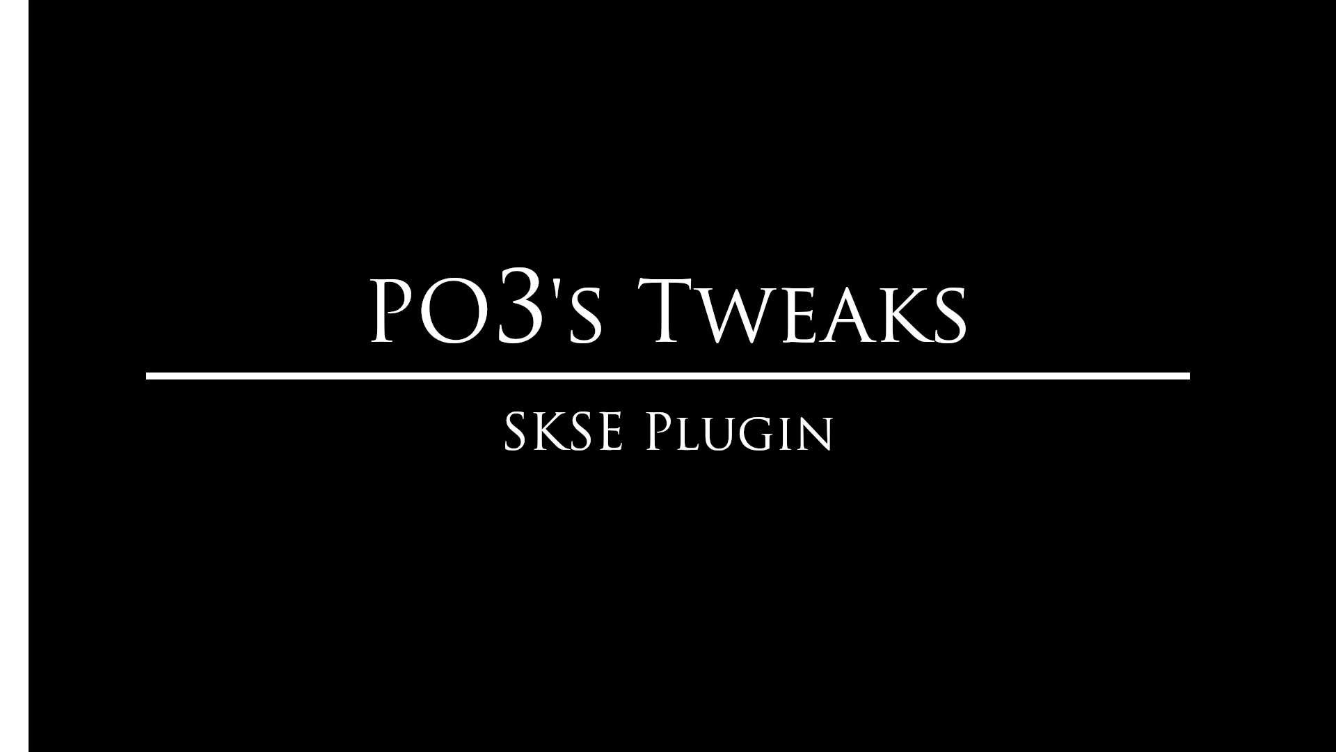 powerofthree’s Tweaks