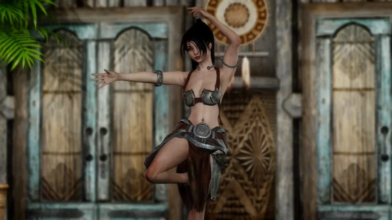 Fem-Tsun Armor CBBE 3BA with Clothing SMP - Skyrim SE Mod おすすめ高画質画像