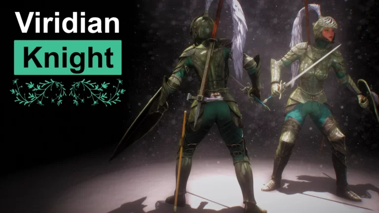 Viridian Knight Armor (CBBE - 3BA - UUNP - BHUNP - HIMBO - Vanilla - hdt-SMP) - Skyrim SE Mod おすすめ高画質画像