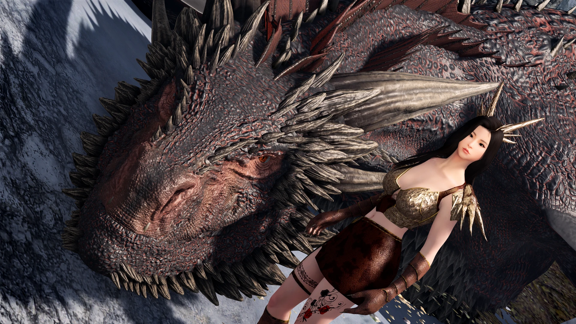 Ashtoreth Dragon Skin Armor (3BA and BHUNP)