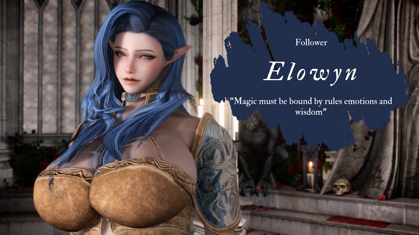 Elowyn - A High Poly Altmer Follower ESPFE
